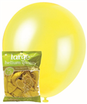 Balloons Metallic Yellow 25 Pack