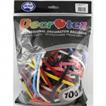 Balloons Modelling Assorted 100 Pack