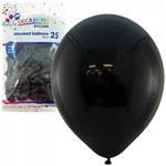 Balloons Standard Black 25 Pack
