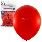 Balloons Standard Red 25 Pack