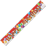 Banner Foil Happy Birthday Balloons