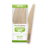 Biopak Retail Wood Knife 16Cm 10Pk