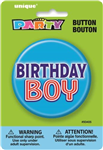 Birthday Button Boy 3 