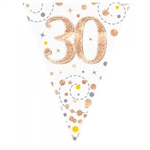 Bunting 30th Birthday Spark Fizz RG 39m