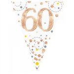 Bunting 60th Birthday Spark Fizz RG 39m