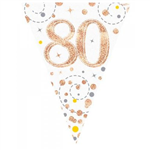 Bunting 80th Birthday Spark Fizz RG 39m
