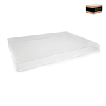 CATER BOX LID ONLY RECTANGLE MEDIUM CLEAR 50PK