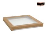 CATER BOX LID ONLY SQUARE SMALL KRAFT 100CTN