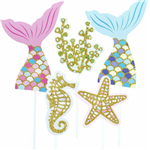 Cake Topper Mermaid 5PC