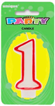 Candle 1 Red Border