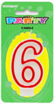 Candle 6 Red Border
