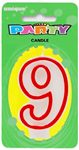 Candle 9 Red Border