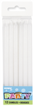 Candles White Long 12 Pack