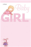 Card Baby Girl Baby  Rabbit