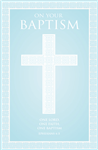 Card Baptism Teal Cross