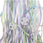 Clipped Ribbons Assorted Pastel 25 Pack
