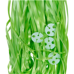 Clipped Ribbons Lime Green 25 Pack