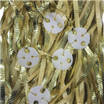 Clipped Ribbons Metallic Gold 25 Pack