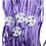 Clipped Ribbons Purple 25 Pack