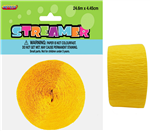 Crepe Streamer Yellow 24M
