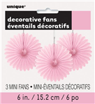 Decorative Fan Light Pink 152Cm 3 Pack