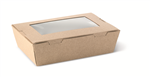 Detpak Lunch Box Medium Window Brown 50 Packet