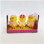 EASTER CHICKS WITH HATS 3PK EA147811 