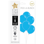 Five Star Balloons 45Cm Matte Blue 6Pk