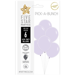 Five Star Balloons 45Cm Pastel Lilac 6Pk