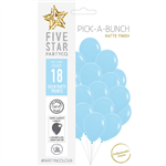 Five Star Balloons Matte Pastel Blue 30Cm 18Pk 
