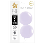 Five Star Balloons Pastel Lilac 60Cm 2Pk