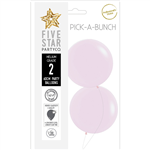 Five Star Balloons Pastel Pink 60Cm 2Pk