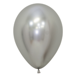 Five Star Balloons Reflex Silver 12Cm 20Pk