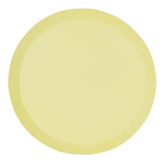Five Star Paper Round Dinner Plate 9 Pastel Yellow 10 Pack