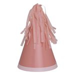 Five Star Party Hat With Tassel Topper Rose 10 Pack