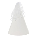 Five Star Party Hat With Tassel Topper White 10 Pack