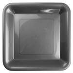 Five Star Square Banquet Plate 10 Metallic Silver 20 Pack
