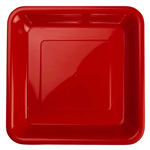 Five Star Square Snack Plate 7 Apple Red 20 Pack