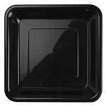 Five Star Square Snack Plate 7 Black 20 Pack