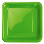 Five Star Square Snack Plate 7 Lime Green 20 Pack