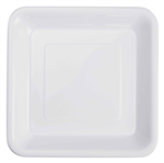 Five Star Square Snack Plate 7 White 20 Pack