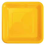 Five Star Square Snack Plate 7 Yellow 20 Pack