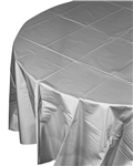 Five Star Table Cover Round Metallic Silver