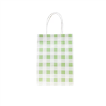 Gingham Green Paper Bag 10pk