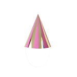 Gingham Pink Party Hat 6pk