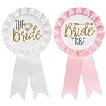 Hen Party Bride To Be Ribbon Badges 8pk