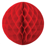 Honeycomb Ball Apple Red 25Cm
