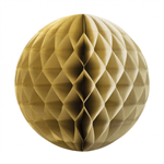 Honeycomb Ball Metallic Gold 25Cm