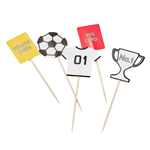 Kick It Off Soccer Cupcake Toppers