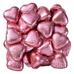 Lolliland Milk Chocolate Hearts Pink 500G